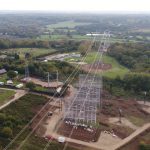 Canterbury to Richborough Overhead Lines Birds Eye View